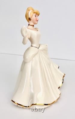 Lenox Disney Cinderella Princess Figurine 24 K Gold Trim & Ivory China Brand New