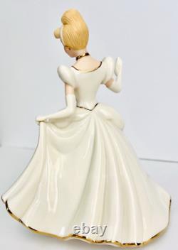 Lenox Disney Cinderella Princess Figurine 24 K Gold Trim & Ivory China Brand New