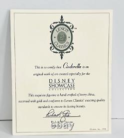 Lenox Disney Cinderella Princess Figurine 24 K Gold Trim & Ivory China Brand New