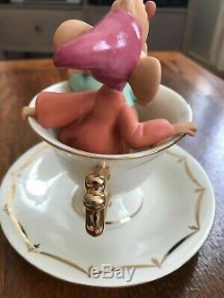 Lenox Disney Cinderella Tea Party Pals Figurine Gus Jaq Mouse Teacup Saucer NEW