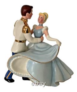 Lenox Disney Cinderella and Prince Charming Dancing Figurine 6 Inch New in Box