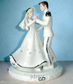 Lenox Disney Cinderella and Prince Love Wedding Day Cake Topper Figurine New