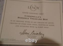 Lenox Disney Cinderella's Romance Treasure Box New in Box COA RARE