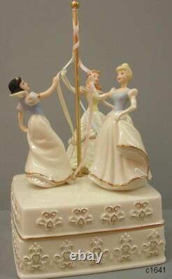 Lenox Disney Dancing the Maypole Cinderella Belle & Snow White Keepsake Box NEW