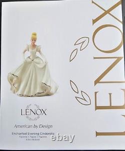 Lenox Disney Enchanted Evening Cinderella Figurine Princess Wedding Gown COA NEW