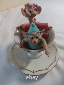Lenox Disney Showcase Cinderella Tea Party Pals Gus & Jaq Figurine 802866 NEW