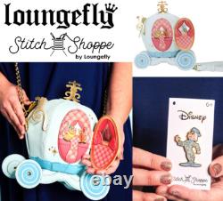 Loungefly DISNEY CINDERELLA PUMPKIN CARRIAGE Figural Handbag Bag STITCH SHOPPE