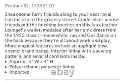 Loungefly DISNEY Cinderella 70th Anniversary Bow Wallet Gus Jaq Mice HTF NEW