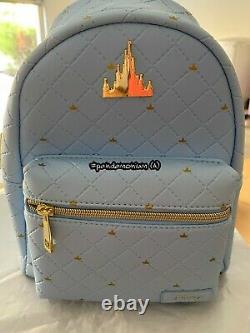Loungefly Disney Castle Blue Mini Backpack New