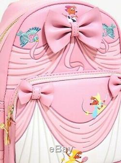 Loungefly Disney Cinderella 70th Anniversary Pink Mini Backpack and Coin Purse