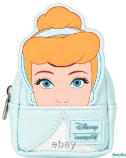 Loungefly Disney Cinderella 75th Anniversary Backpack Keychain Charm 6PCS SET
