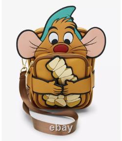 Loungefly Disney Cinderella 75th Anniversary Gus Gus Crossbuddies Crossbody Bag