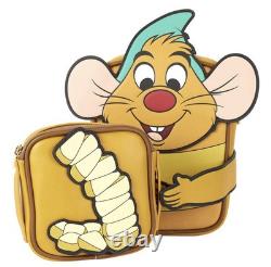 Loungefly Disney Cinderella 75th Anniversary Gus Gus Crossbuddies Crossbody Bag