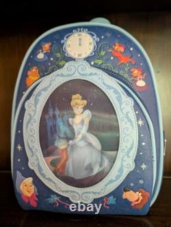 Loungefly Disney Cinderella 75th Anniversary Lenticular Mini Backpack Blue NWT