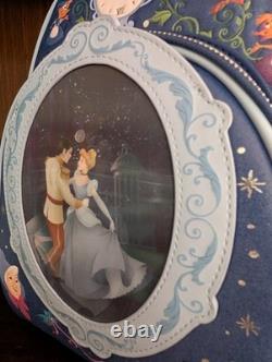 Loungefly Disney Cinderella 75th Anniversary Lenticular Mini Backpack Blue NWT