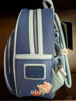 Loungefly Disney Cinderella 75th Anniversary Lenticular Mini Backpack Blue NWT