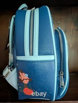 Loungefly Disney Cinderella 75th Anniversary Lenticular Mini Backpack Blue NWT