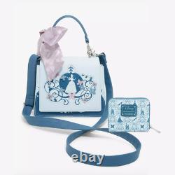 Loungefly Disney Cinderella Carriage Silhouette Handbag NEW