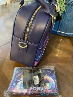 Loungefly Disney Cinderella Castle Series Crossbody Satchel + Wallet Set Nwt