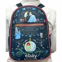 Loungefly Disney Cinderella Embroidered Storybook Mini Backpack New