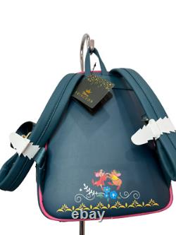 Loungefly Disney Cinderella Embroidered Storybook Mini Backpack New