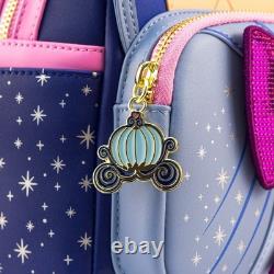 Loungefly Disney Cinderella Fairy Godmother Cosplay Mini Backpack and Wallet NWT