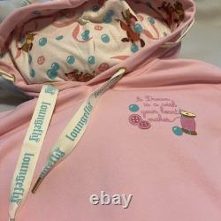 Loungefly Disney Cinderella Gus Jaq Pink Hoodie Sweatshirt Unisex Large