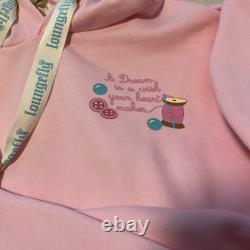 Loungefly Disney Cinderella Gus Jaq Pink Hoodie Sweatshirt Unisex Large