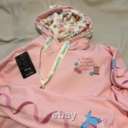 Loungefly Disney Cinderella Gus Jaq Pink Hoodie Sweatshirt Unisex Large
