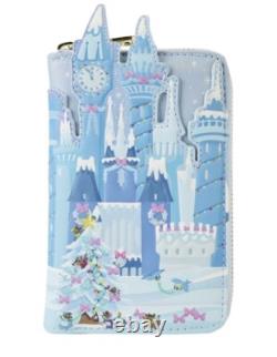 Loungefly Disney Cinderella Holiday Castle Wallet Exclusive New HTF