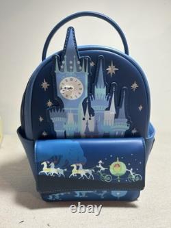 Loungefly Disney Cinderella Night Castle Mini Back Pack New Without Tags