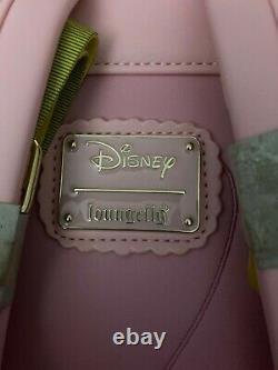 Loungefly Disney Cinderella Pink Dress Backpack Lanyard Gus Gus Coin Purse NWT