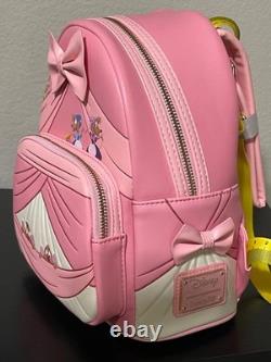 Loungefly Disney Cinderella Pink Dress Peek-a-Boo Mini Backpack NWT