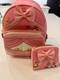 Loungefly Disney Cinderella Pink Dress Wallet & Mini Backpack BRAND NEW
