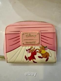 Loungefly Disney Cinderella Pink Dress Wallet & Mini Backpack BRAND NEW