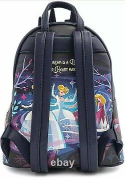 Loungefly Disney Cinderella Princess Castle Series Mini Backpack & Flat Wallet