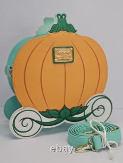 Loungefly Disney Cinderella Reversible Pumpkin Carriage Crossbody Purse NWOT