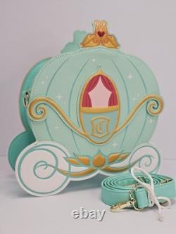Loungefly Disney Cinderella Reversible Pumpkin Carriage Crossbody Purse NWOT