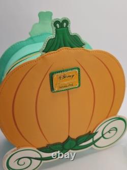 Loungefly Disney Cinderella Reversible Pumpkin Carriage Crossbody Purse NWOT