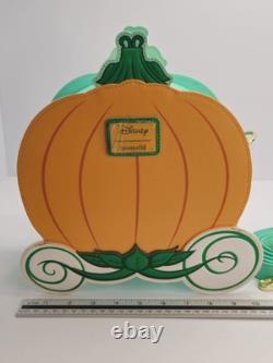 Loungefly Disney Cinderella Reversible Pumpkin Carriage Crossbody Purse NWOT