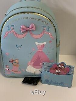 Loungefly Disney Cinderella Sewing Mini Backpack And Cardholder