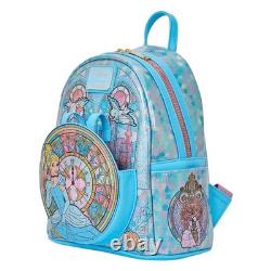 Loungefly Disney Cinderella Stained Glass Mini Backpack & Ears Set NWT PREORDER