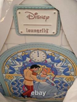 Loungefly Disney Cinderella Stained Glass Portrait Mini Backpack EXCLUSIVE NEW