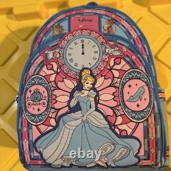 Loungefly Disney Cinderella Stained Glass Portrait Mini Backpack New with Tags