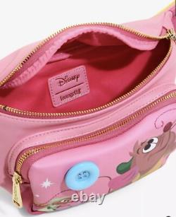 Loungefly Disney Princess Cinderella Gus Gus Sewing Fanny Pack & Coin Pouch New