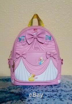 Loungefly Disney Princess Cinderella Pink Dress Mini Backpack 70th Anniversary