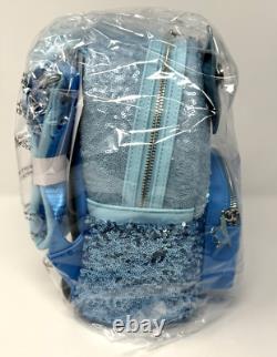 Loungefly Exclusive Cinderella Sequin Mini Backpack + Sequin Flap Wallet NWT