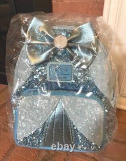 Loungefly Exclusive- Disney Cinderella Sequin Mini Backpack IN HAND