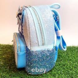 Loungefly Exclusive Disney Cinderella Sequin Mini Backpack (NEW WITH TAG)