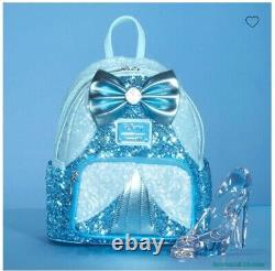 Loungefly Exclusive Disney Cinderella Sequin Mini Backpack (NEW WITH TAG)